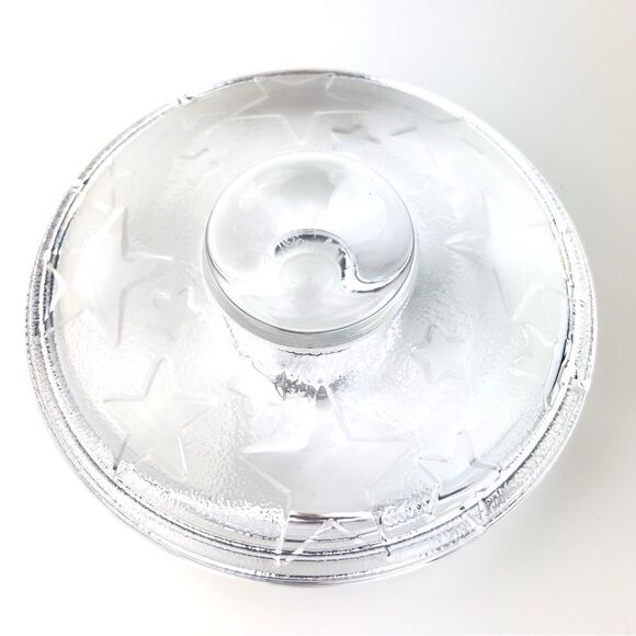 Orrefors Sweden Stars Crystal Candle Holder 5.5" Diameter - Picture 3 of 8